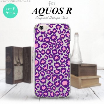 【SH03J】【スマホケース/スマホカバー】【アクオス R】SH03J スマホケース AQUOS R SH-03J カバー アクオス R ヒョウ柄 紫クリア nk-sh03j-893【メール便送料無料】