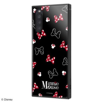 Xperia 10 II /『ディズニーキャラクター』/耐衝撃ハイブリッドケース KAKU/『ミニーマウス/OTONA BLACK』 ※送料無料(ポスト投函)
