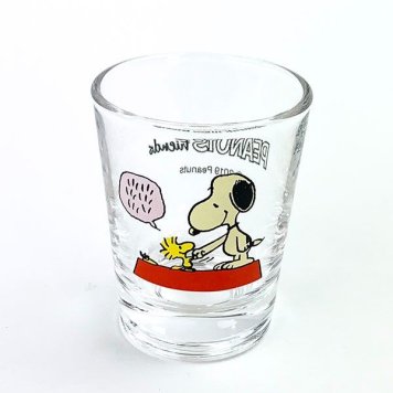 スヌーピー PEANUTS ミニグラス 握手 グラス  マリモクラフト