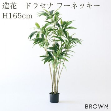 観葉植物 造花 ドラセナ ワーネッキー BROWN 全高約165cm 大型 株立ち フェイクグリーン 高級 本物そっくり リアル おしゃれ インテリア 人工観葉植物 アーティフィシャルグリーン モダン オフィス 店舗 ホテル 開店祝い 室内 リビング 玄関 風水 フェイク