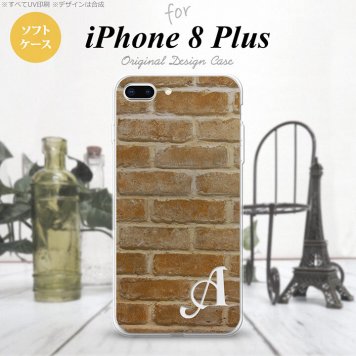 【iPhone8Plus】【スマホケース/スマホカバー】【アイフォン8プラス】iPhone8Plus スマホケース ケース アイフォン8プラス イニシャル レンガ  nk-ip8p-tp732ini【メール便送料無料】