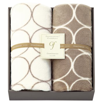グランフランセヌーベル ひざ掛け2P ／毛布・ブランケット 寝具 住まい・家具 お中元 御中元 ギフト 夏ギフト 暑中見舞 残暑見舞 時期 いつ お礼 お返し グルメ のし お盆 初盆 新盆 お供 御供 ギフト 2026 送料無料 ギフト プレゼント プチギフト 内祝い 快気祝い 出産祝い 結婚祝い 引出物 新築祝い お返し