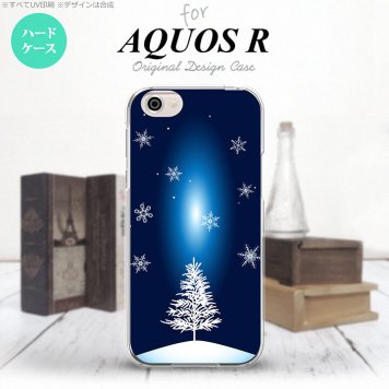 【SH03J】【スマホケース/スマホカバー】【アクオス R】SH03J スマホケース AQUOS R SH-03J カバー アクオス R 雪とツリー  nk-sh03j-639【メール便送料無料】