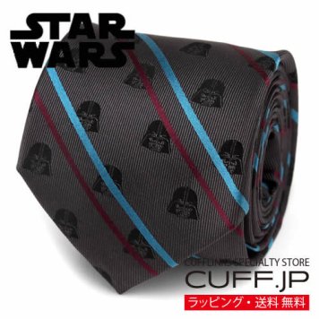 Star Wars スターウォーズ ダース ベイダー ストライプ ブラック ネクタイ プレゼント ギフト父 彼氏 夫 結婚祝い 誕生日