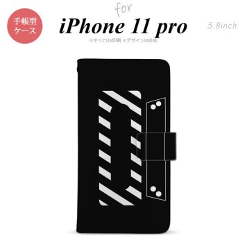 iPhone11Pro iPhone11 Pro 手帳型スマホケース カバー カセットテープ 黒  nk-004s-i11p-dr189