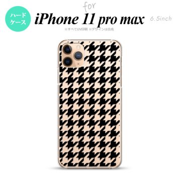 iPhone11ProMax iPhone11pro max スマホケース ハードケース 千鳥 格子 大 黒 クリア メンズ レディース nk-i11pm-930