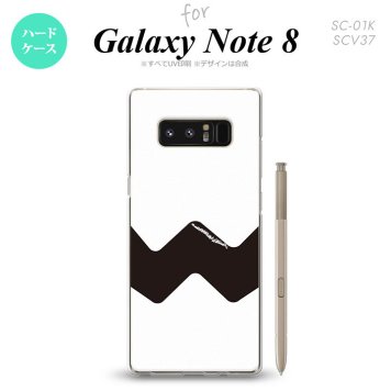 【SC01K】【スマホケース/スマホカバー】【ギャラクシー ノート8】SC01K スマホケース Galaxy Note8 SC-01K カバー ギャラクシー ノート8 イラストデザイン（A） 白×黒 nk-sc01k-193【メール便送料無料】