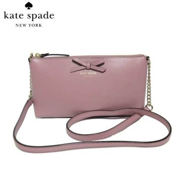 ケイト・スペード アウトレット kate spade ショルダーバッグ WKRU4039-682 レザー リボン 斜め掛けショルダー declan / sawyer street / dustypeony(682):ピンク系
