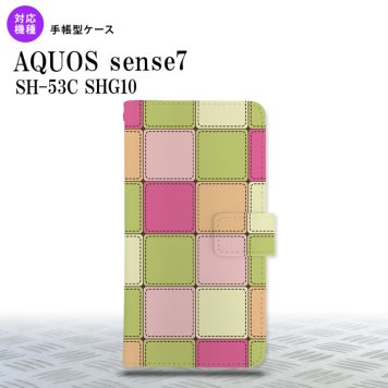 sense7 sense7 手帳型スマホケース カバー パッチワーク ミックス 2022年 11月発売 nk-004s-sens7-dr1676