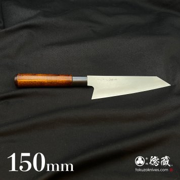切付ステンレス包丁　150mm 両刃 VG10 漆朴 日本製 徳蔵刃物 TOKUZO KNIVES JAPAN Kitchen Knives 包丁 ほうちょう