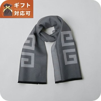 ジバンシー GIVENCHY マフラー GV3518-J6262-003 ユニセックス メンズ レディース グレー マフラー