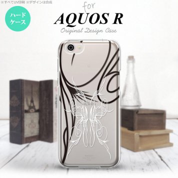 【SH03J】【スマホケース/スマホカバー】【アクオス R】SH03J スマホケース AQUOS R SH-03J カバー アクオス R ピンスト line×白 nk-sh03j-1237【メール便送料無料】