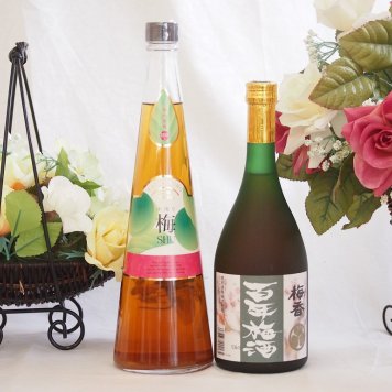 梅酒2本セット(手作り梅酒(宮崎県) 梅香 百年梅酒(茨城)) 720ml×2本