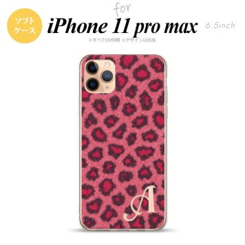 iPhone11ProMax iPhone11pro max スマホケース ソフトケース 豹柄 A ピンク +アルファベット メンズ レディース nk-i11pm-tp026i