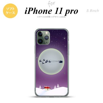 iPhone11Pro iPhone11 Pro スマホケース ソフトケース クリスマス 紫 メンズ レディース nk-i11p-tp1004