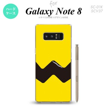 【SC01K】【スマホケース/スマホカバー】【ギャラクシー ノート8】SC01K スマホケース Galaxy Note8 SC-01K カバー ギャラクシー ノート8 イラストデザイン（A） 黄×黒 nk-sc01k-191【メール便送料無料】