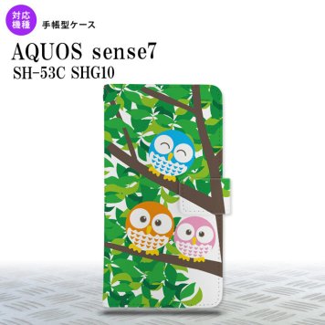 sense7 sense7 手帳型スマホケース カバー フクロウ 2022年 11月発売 nk-004s-sens7-dr1093