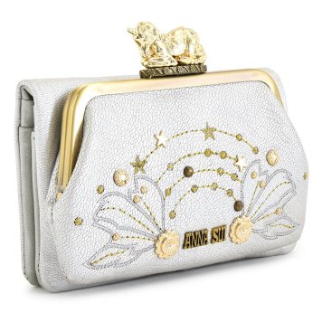 アナスイ 財布 二つ折り財布 がま口財布 オーロラ(シルバーに見えます) ANNA SUI 314971-99 レディース 婦人