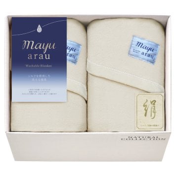 mayuあらう 洗えるシルク混毛布2P ／毛布・ブランケット 寝具 住まい・家具 敬老の日 プレゼント ギフト お祝い いつ 70代 80代 メッセージ おじい おばあ 祖父母 お彼岸 お供え 秋 2026 送料無料 ギフト プレゼント プチギフト 内祝い 快気祝い 出産祝い 結婚祝い 引出物 新築祝い お返し