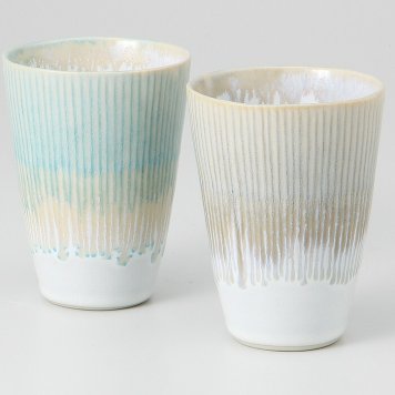 結晶モア フリーカップペア 磁器 美濃焼 やきものの里から、暮らしを贈ります。　ギフト 食器 セット テーブルウェア