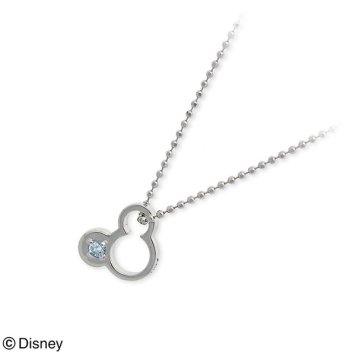 【送料無料】Disney ホワイトゴールド ネックレス 誕生石 20代 30代 彼女 レディース 女性 誕生日プレゼント 記念日 ギフトラッピング ディズニー Disneyzone 