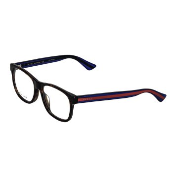 グッチ GUCCI メガネ フレーム 眼鏡 フレームのみ アイウェア オプティカルフレーム ウェリントン GG0004OA-003/ASI/OPT/MEN メンズ ハバナ+ブルー+レッド