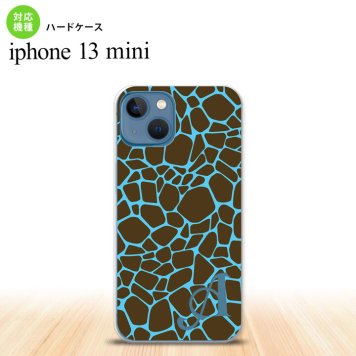 iPhone13mini iPhone13 mini ケース ハードケース キリン 青 +アルファベット  nk-i13m-747i