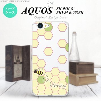 【SH04H】【スマホケース/スマホカバー】【アクオス ゼータ】SH04H スマホケース AQUOS ZETA SH04H カバー アクオス ゼータ ハニー クリア×緑A nk-sh04h-1682【メール便送料無料】