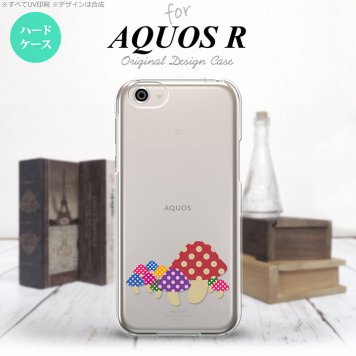 【SH03J】【スマホケース/スマホカバー】【アクオス R】SH03J スマホケース AQUOS R SH-03J カバー アクオス R きのこ クリア nk-sh03j-741【メール便送料無料】
