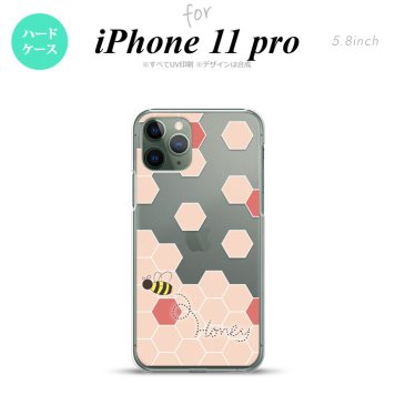 iPhone11Pro iPhone11 Pro スマホケース ハードケース ハニー クリア 赤 メンズ レディース nk-i11p-1686