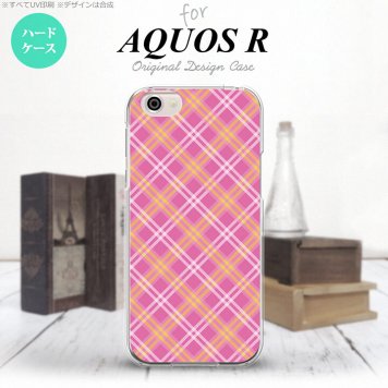 【SH03J】【スマホケース/スマホカバー】【アクオス R】SH03J スマホケース AQUOS R SH-03J カバー アクオス R チェックA ピンク nk-sh03j-433【メール便送料無料】