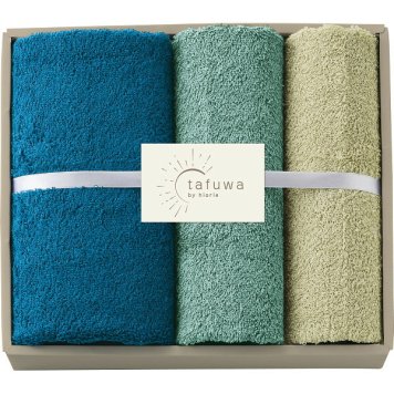 【直送】ｔａｆｕｗａ ミニバス [26-2810-078] フェイスタオルセット ブルー タオルギフト ギフト 内祝い 出産内祝い 結婚内祝い 快気祝い お返し 贈り物 プレゼント