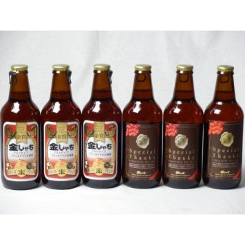 クラフトビールパーティ6本セット　金しゃちアルト330ml×3本　IPA感謝ビール330ml×3本