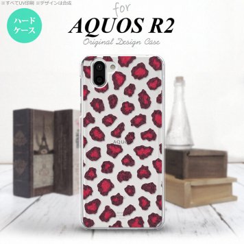 AQUOS R2 アクオス アール2 SH-03K SHV42 専用 スマホケース カバー ハードケース 豹柄(B) ピンク nk-r2-028[スマホ,スマホケース,スマホカバー,ケース,カバー,ジャケット]