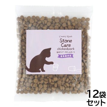 カントリーロード キャットフード 食事療法食 お魚でつくった結石ケア チキン＆ポーク風味 100g×12袋無添加 小粒 総合栄養食