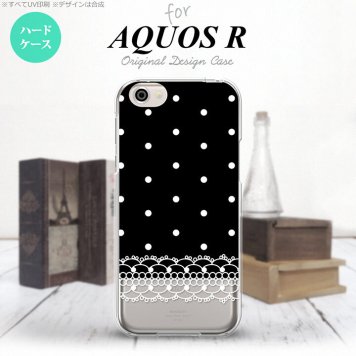 【SH03J】【スマホケース/スマホカバー】【アクオス R】SH03J スマホケース AQUOS R SH-03J カバー アクオス R ドット・レース(A) 黒 nk-sh03j-359【メール便送料無料】