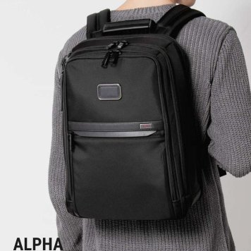 トゥミ TUMI ALPHA アルファ Slim Backpack スリム バックパック 02603581D3 117339 02603581MTGY3 148596 リュックサック ビジネス 通勤 メンズ バッグ ブラック