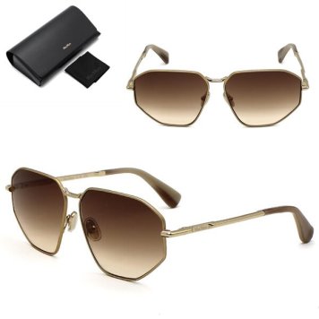 マックスマーラ サングラス MAX MARA MM0143/S 32F 59 サングラス ノーズパッド MM0143-32F-59 ゴールド ブラウングラデーション ユニセックス
