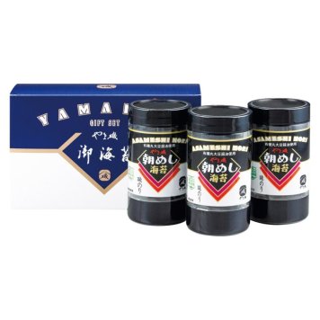 【ギフト対応無料】お歳暮・冬ギフト やま磯 朝めしカップ 卓上味付海苔ギフト (朝めしカップ3本詰G) ※送料無料(北海道・沖縄は除く)