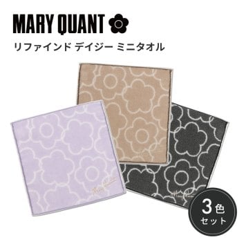 【公式】【リファインド デイジー ミニタオル 3色セット】マリークワント MARY QUANT マリークヮント マリクワ ミニタオル タオルハンカチ タオルセット デイジー 女性 10代 20代 30代 お礼 誕生日 クリスマス プチギフト プレゼント ギフト