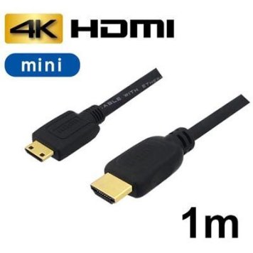 3Aカンパニー 【メール便での発送商品】ミニHDMIケーブル 1m 4K/3D対応 HDMI-miniHDMI変換ケーブル バルク AVC-HDMI10MN