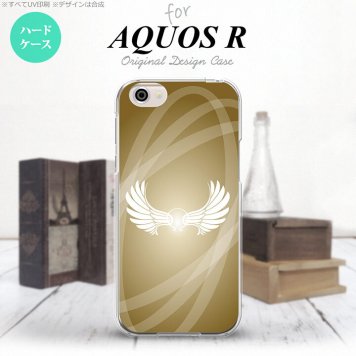 【SH03J】【スマホケース/スマホカバー】【アクオス R】SH03J スマホケース AQUOS R SH-03J カバー アクオス R 翼(光) ゴールド nk-sh03j-462【メール便送料無料】