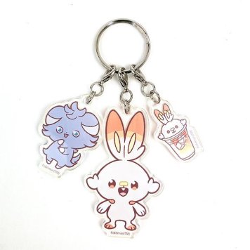 ポケットモンスター 3連アクリルキーホルダー ヒバニー&ニャスパー ポケモン キーアクセサリー