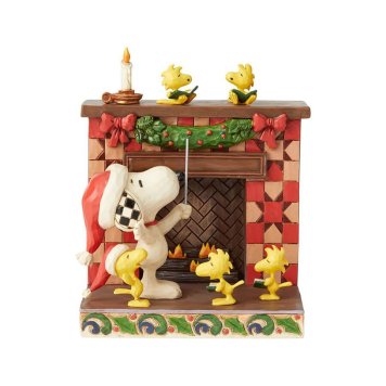 ジム ショア スヌーピー ファイアープレイス 6002772 クリスマス インテリア 雑貨