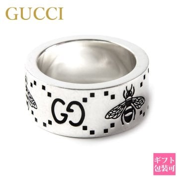 GUCCI グッチ リング 指輪 GG Bee GG＆ビー ビー 蜂 シルバー925 スターリングシルバー メンズ レディース ユニセックス ブランドリング イタリアサイズ 日本サイズ対応 12号～25号 728304 J8400 0728 正規品 ギフト プレゼント