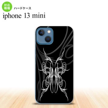 iPhone13mini iPhone13 mini ケース ハードケース ピンスト 黒 白  nk-i13m-1243