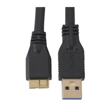 オーム電機 マイクロUSB 3.0 2m 黒 PC-N2053