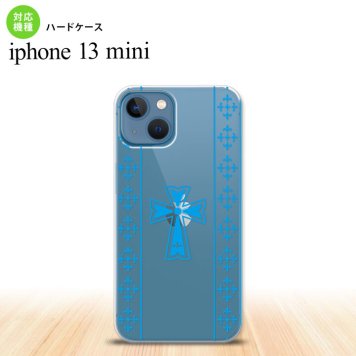 iPhone13mini iPhone13 mini ケース ハードケース ゴシック クリア 水色  nk-i13m-1006