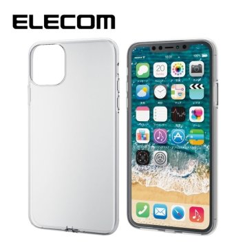 エレコム 【メール便での発送商品】iPhone+E1800:E1919 カバー ソフトケース PM-A19DUCTCR