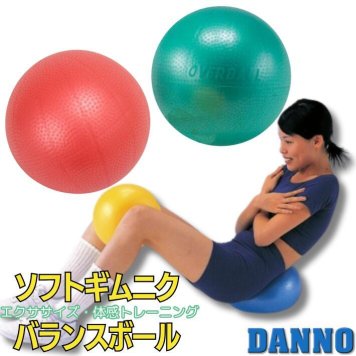 ダンノ DANNO ソフトギムニクボール ソフトギムニク フィットネス バランスボール エクササイズ 自宅 家トレ トレーニング リハビリ ヨガボール 運動 運動不足 ジム 学校体育 メンズ レディース 子供 キッズ レッド イエロー ブルー おしゃれ プレゼント ポイント消化